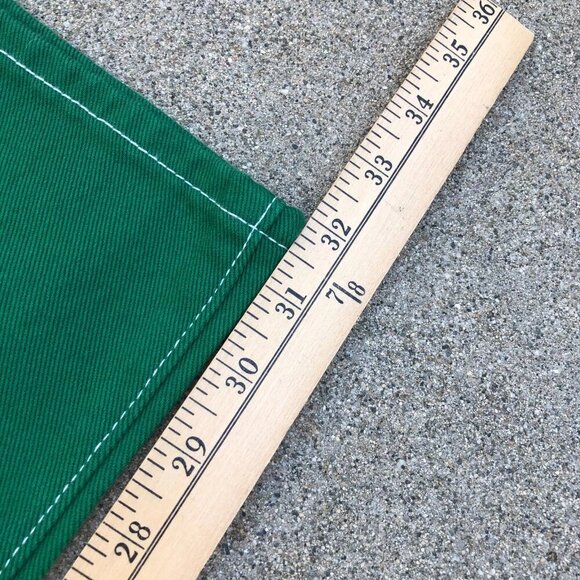 PACSUN Low Rise Carpenter Denim Jeans Women's 28 Color Block Green Pants​ - Picture 8 of 11